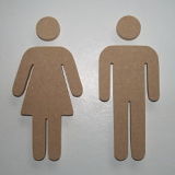Symbool man vrouw toilet